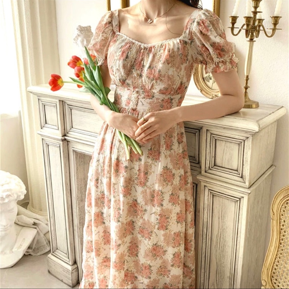 Cottagecore Floral Dress